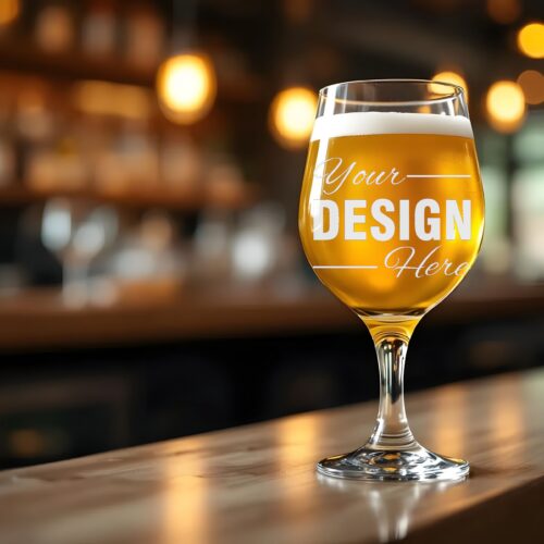 Custom Beer Glass with Your Personalized Design