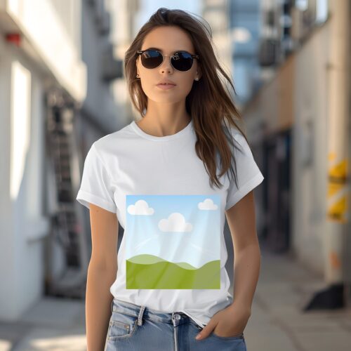 Minimalist Nature Scene T-shirt