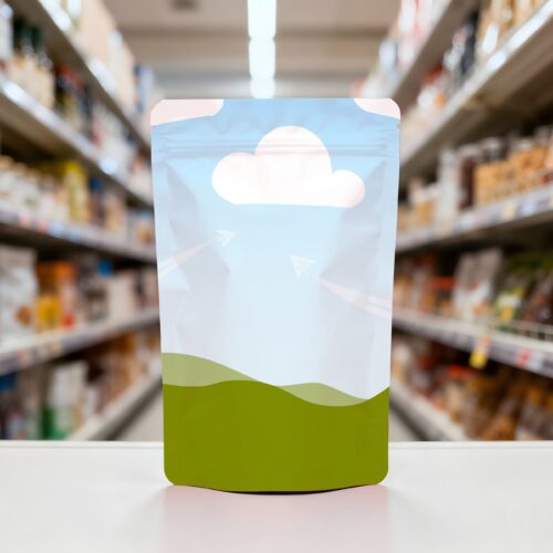 Eco-Friendly Snack Pouch with Minimalist Design
