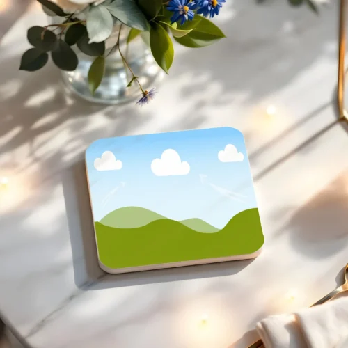 Minimalist Landscape Coaster Design