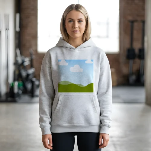 Minimalist Scenic Hoodie Design
