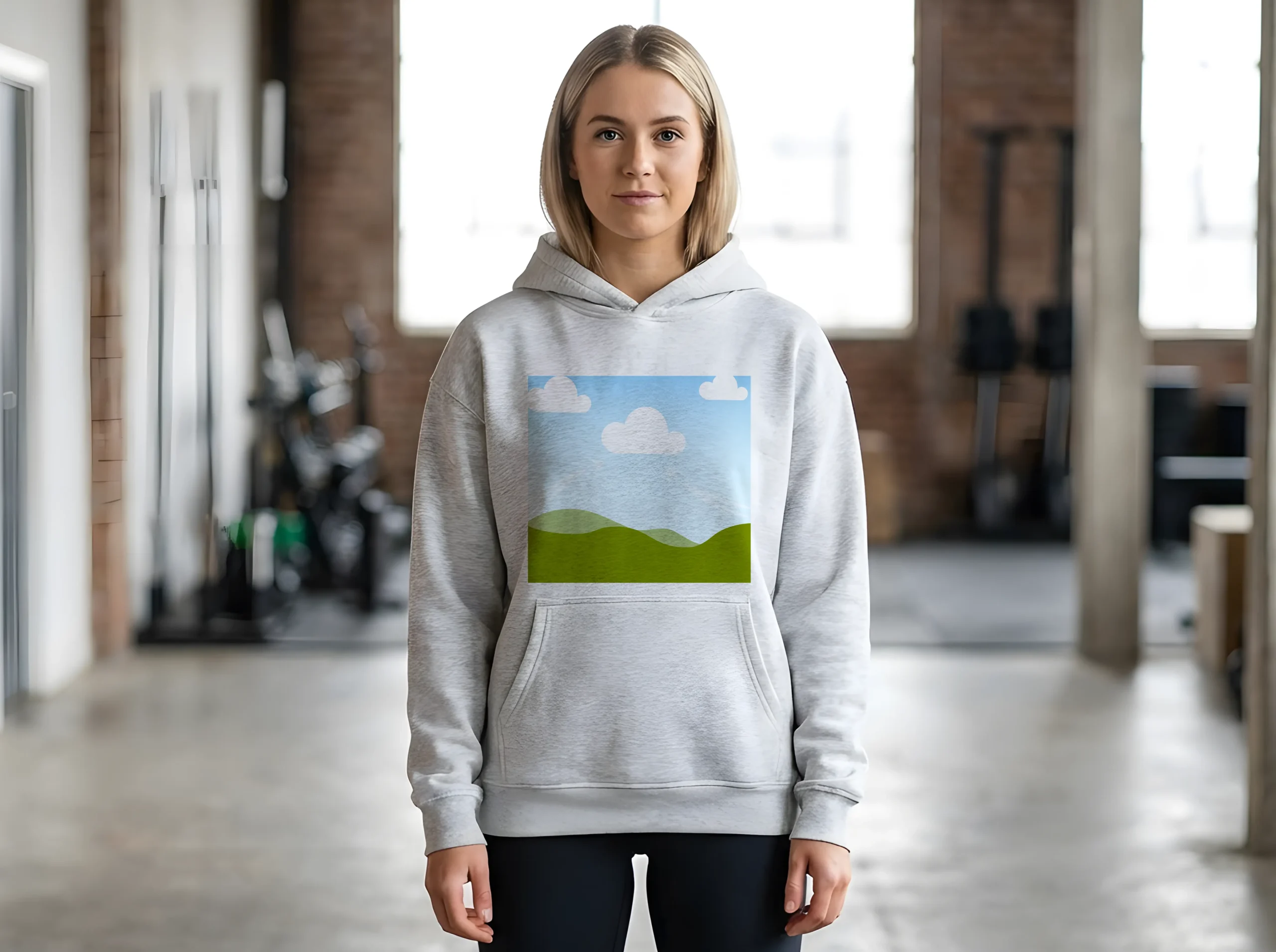 Minimalist Scenic Hoodie Design