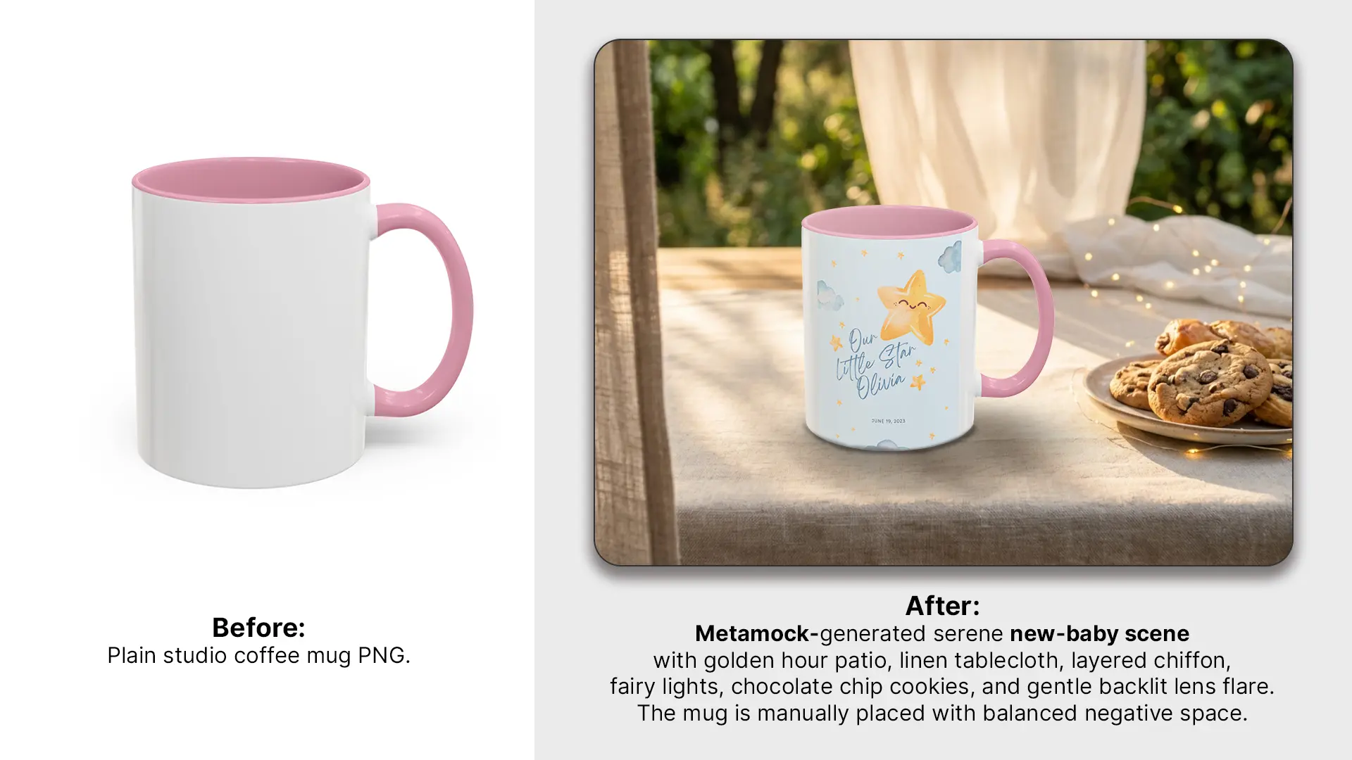 Charming Star-Themed Personalized Mug Design