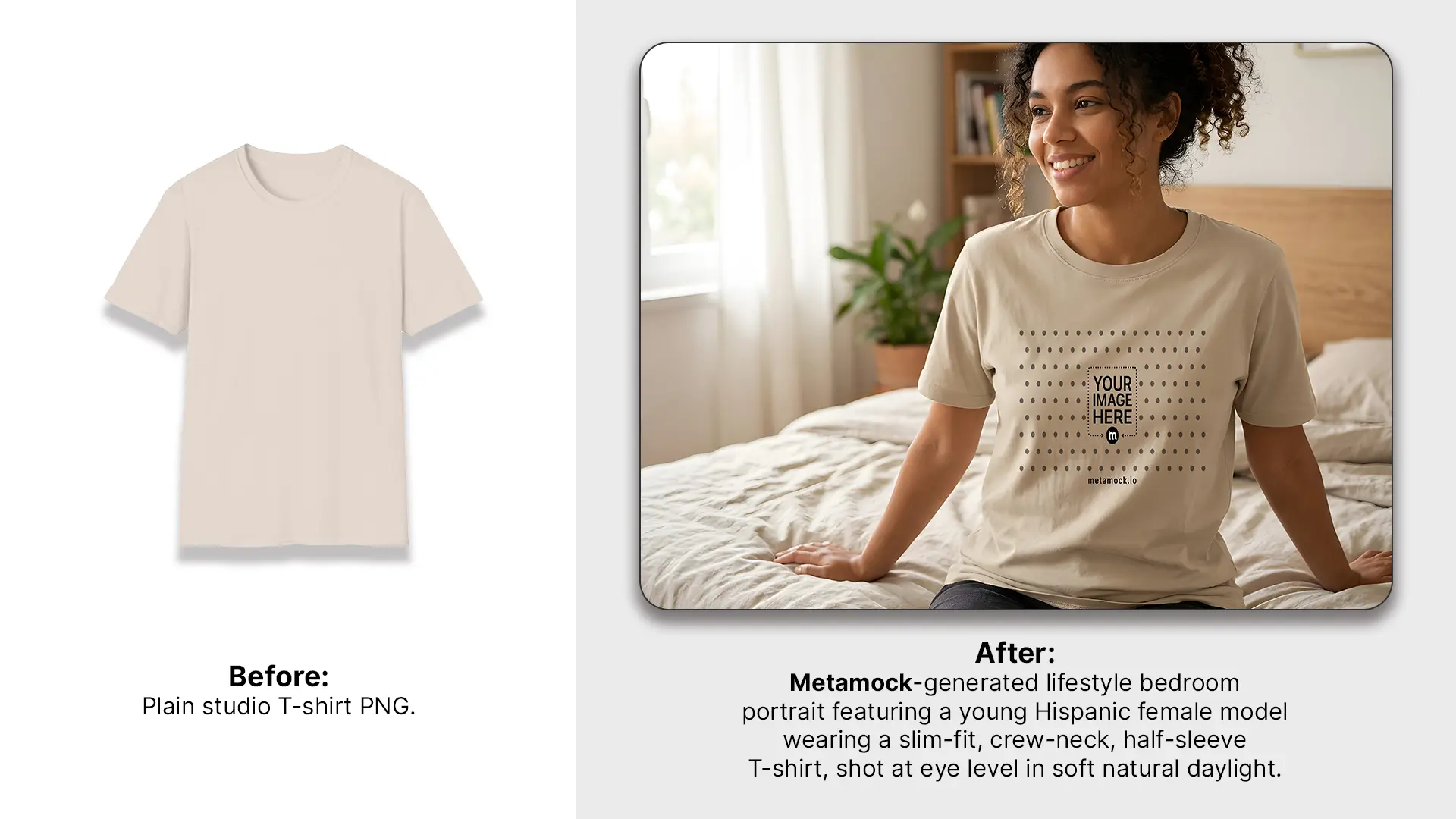 Customizable T-Shirt with Dot Pattern Design